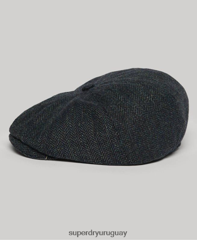uy Superdry hombres gorra de panadero azul DT2N8Z111 accesorios