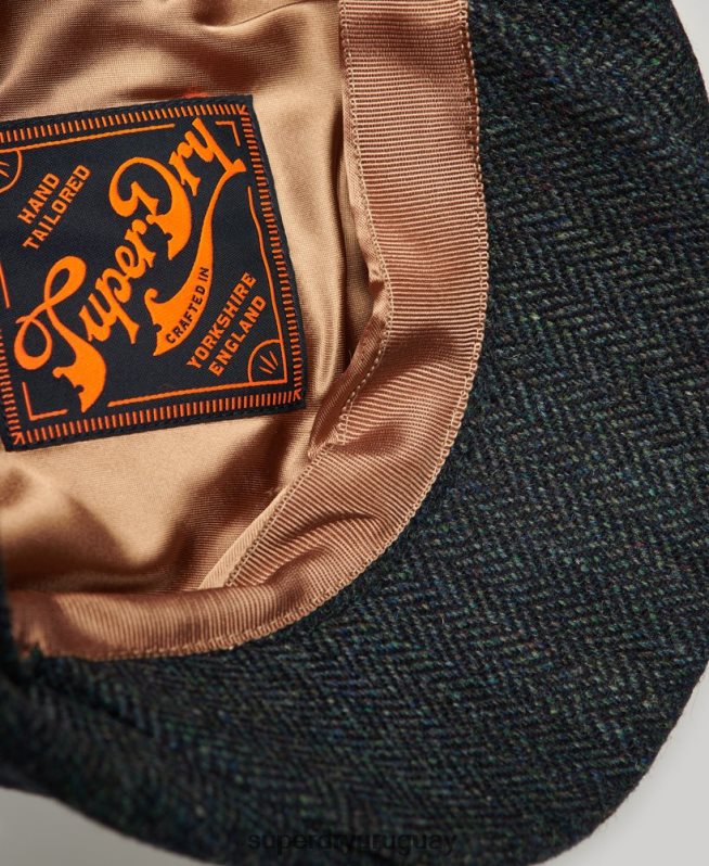 uy Superdry hombres gorra de panadero azul DT2N8Z111 accesorios