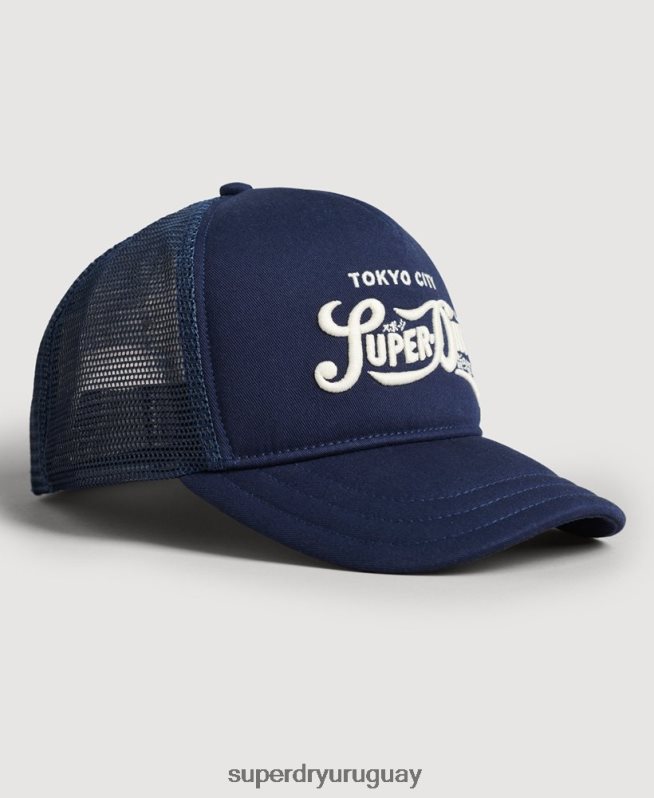 uy Superdry hombres gorra trucker clásica azul oscuro DT2N8Z1735 accesorios
