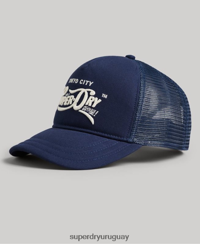 uy Superdry hombres gorra trucker clásica azul oscuro DT2N8Z1735 accesorios