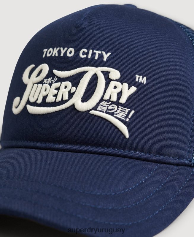 uy Superdry hombres gorra trucker clásica azul oscuro DT2N8Z1735 accesorios
