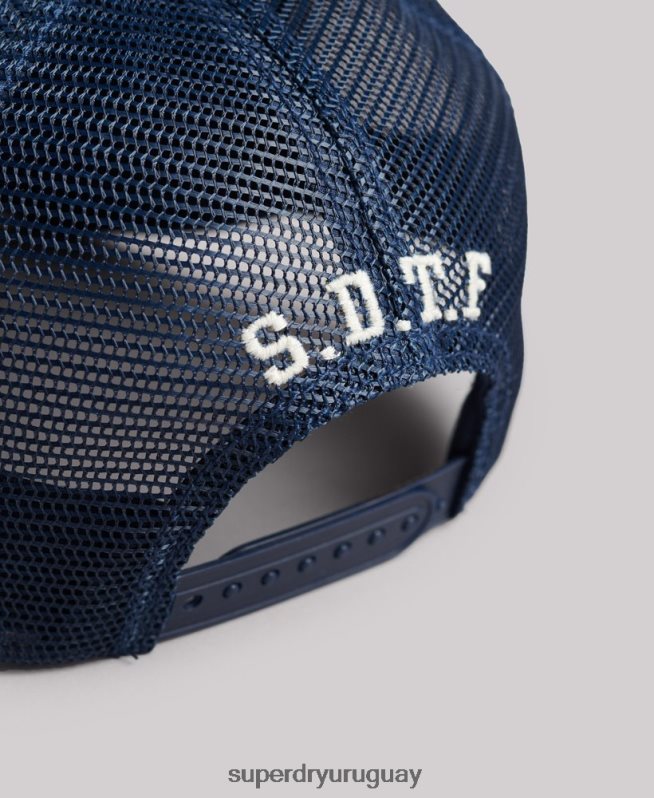 uy Superdry hombres gorra trucker clásica azul oscuro DT2N8Z1735 accesorios