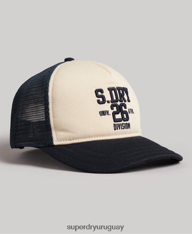 uy Superdry hombres gorra trucker clásica crema DT2N8Z1791 accesorios