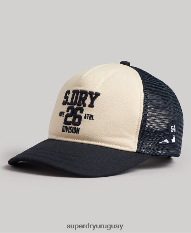 uy Superdry hombres gorra trucker clásica crema DT2N8Z1791 accesorios