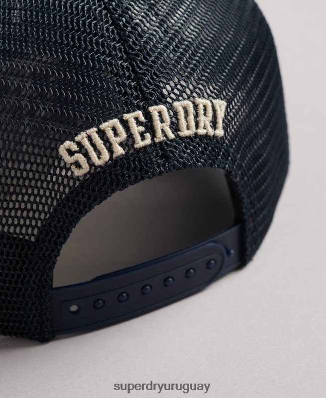 uy Superdry hombres gorra trucker clásica crema DT2N8Z1791 accesorios