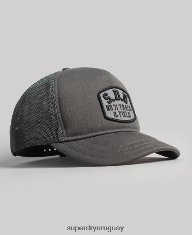 uy Superdry hombres gorra trucker clásica gris oscuro DT2N8Z1603 accesorios