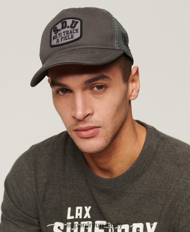 uy Superdry hombres gorra trucker clásica gris oscuro DT2N8Z1603 accesorios