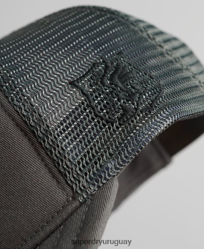 uy Superdry hombres gorra trucker clásica gris oscuro DT2N8Z1603 accesorios