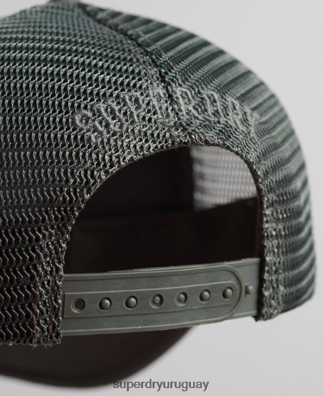 uy Superdry hombres gorra trucker clásica gris oscuro DT2N8Z1603 accesorios