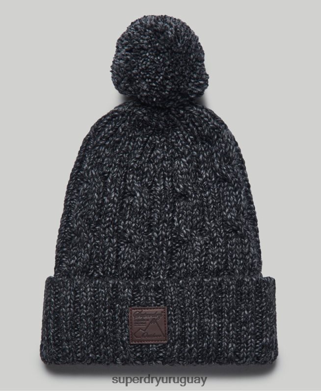 uy Superdry hombres gorro arrastrero gris oscuro DT2N8Z1806 accesorios