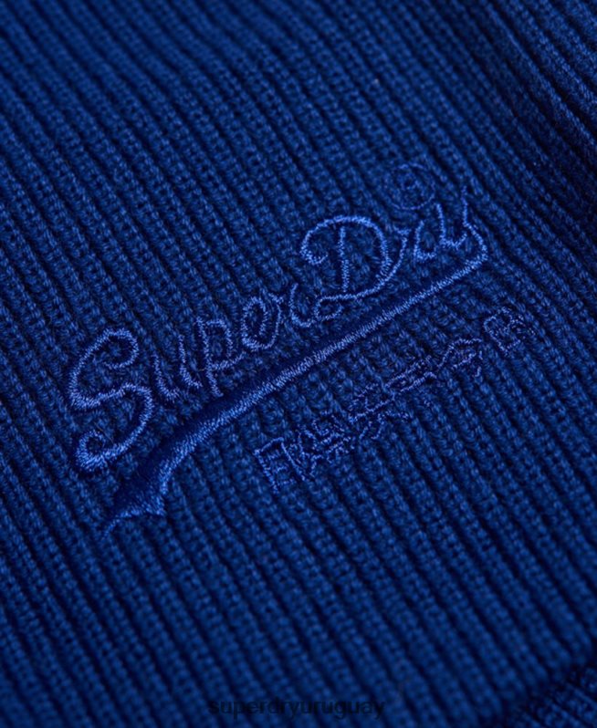 uy Superdry hombres gorro clásico con logo vintage azul DT2N8Z1810 accesorios