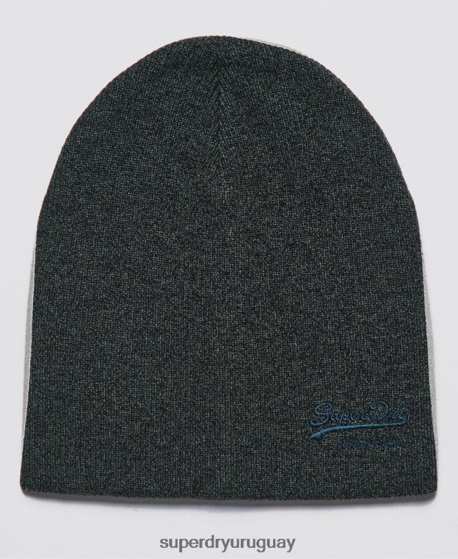 uy Superdry hombres gorro clásico con logo vintage verde DT2N8Z1815 accesorios