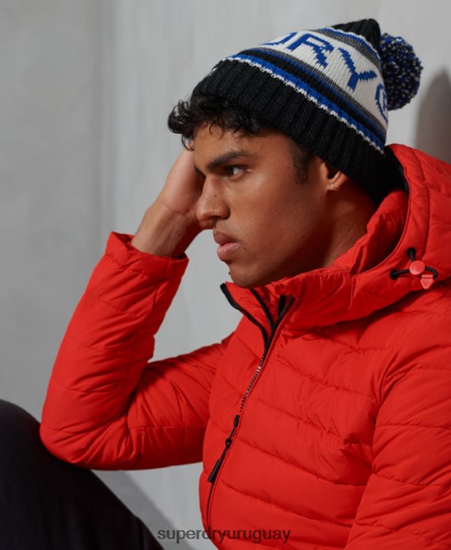 uy Superdry hombres gorro con logo negro DT2N8Z1839 accesorios