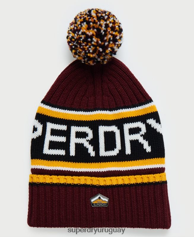 uy Superdry hombres gorro con logo rojo DT2N8Z1838 accesorios