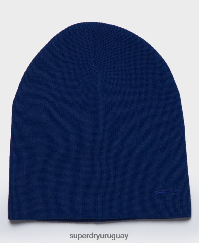 uy Superdry hombres gorro con logo vintage azul DT2N8Z1807 accesorios