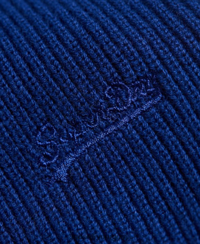 uy Superdry hombres gorro con logo vintage azul DT2N8Z1807 accesorios