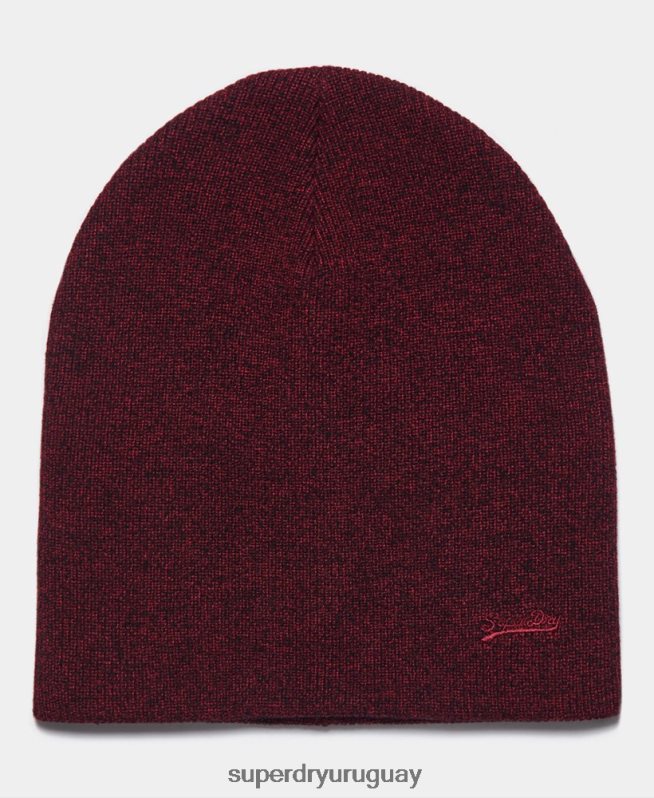 uy Superdry hombres gorro con logo vintage rojo DT2N8Z1792 accesorios