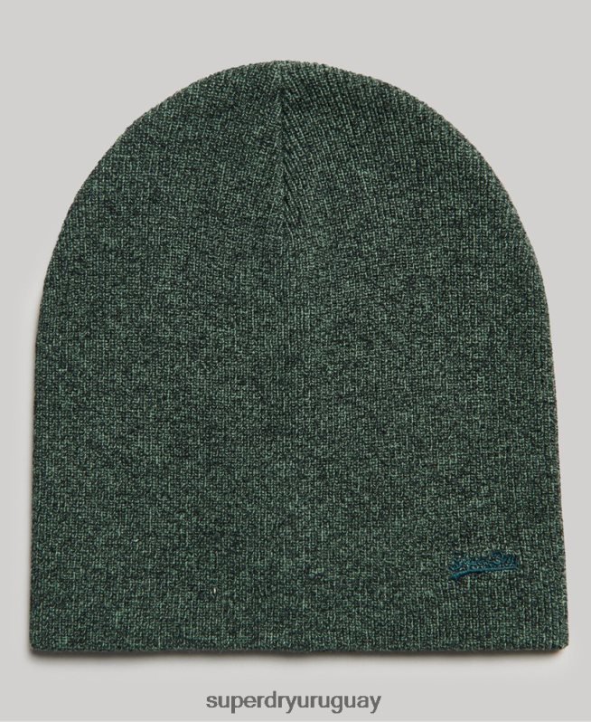 uy Superdry hombres gorro de algodón orgánico con logo vintage y etiqueta naranja verde DT2N8Z1701 accesorios