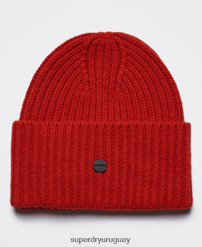uy Superdry hombres gorro de canalé premium studios naranja DT2N8Z1784 accesorios