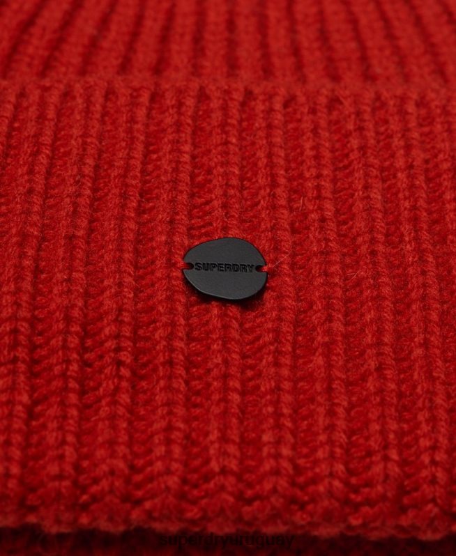 uy Superdry hombres gorro de canalé premium studios naranja DT2N8Z1784 accesorios