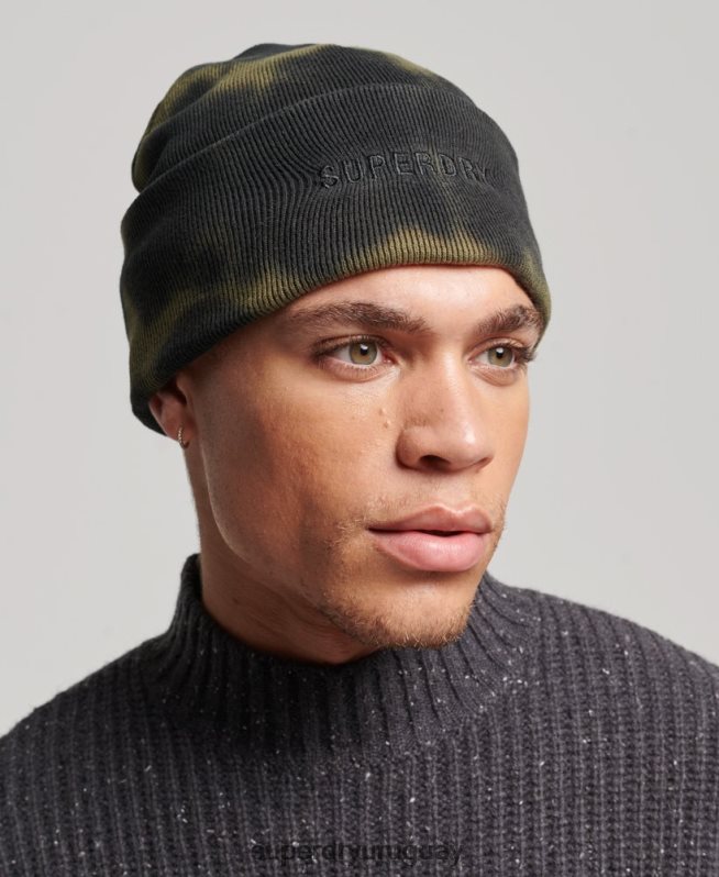 uy Superdry hombres gorro teñido negro DT2N8Z1673 accesorios