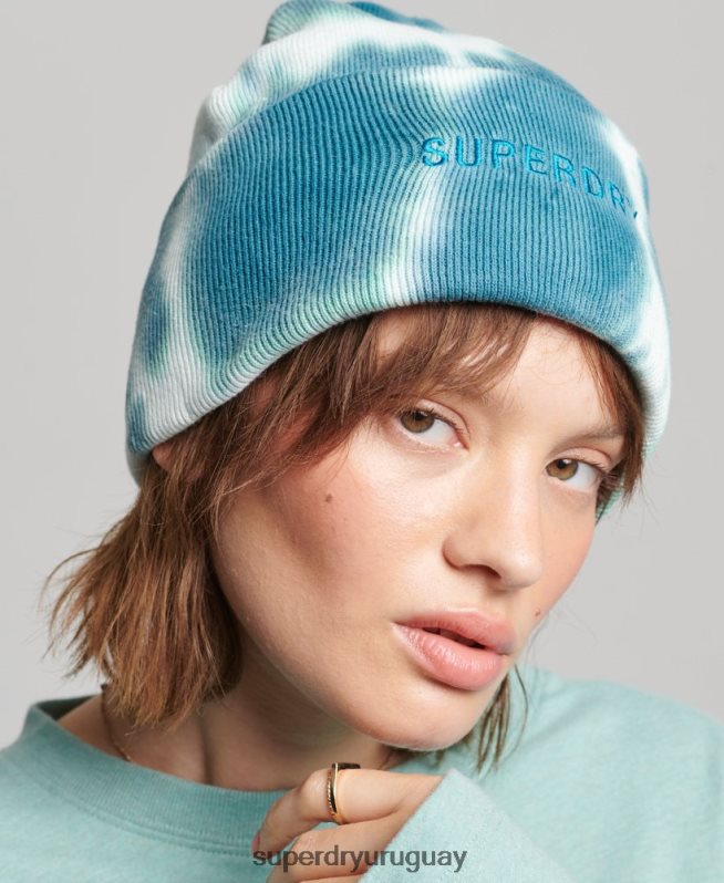 uy Superdry hombres gorro teñido verde DT2N8Z1672 accesorios