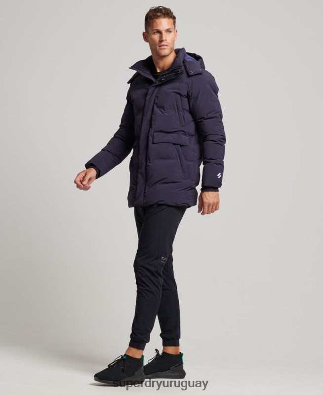 uy Superdry hombres abrigo acolchado boxy Armada DT2N8Z4589 ropa