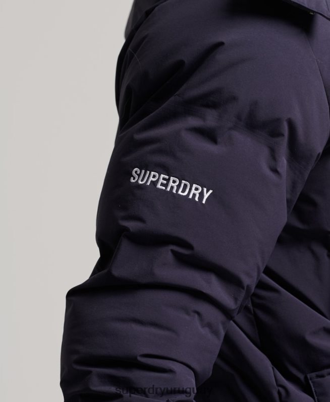 uy Superdry hombres abrigo acolchado boxy Armada DT2N8Z4589 ropa