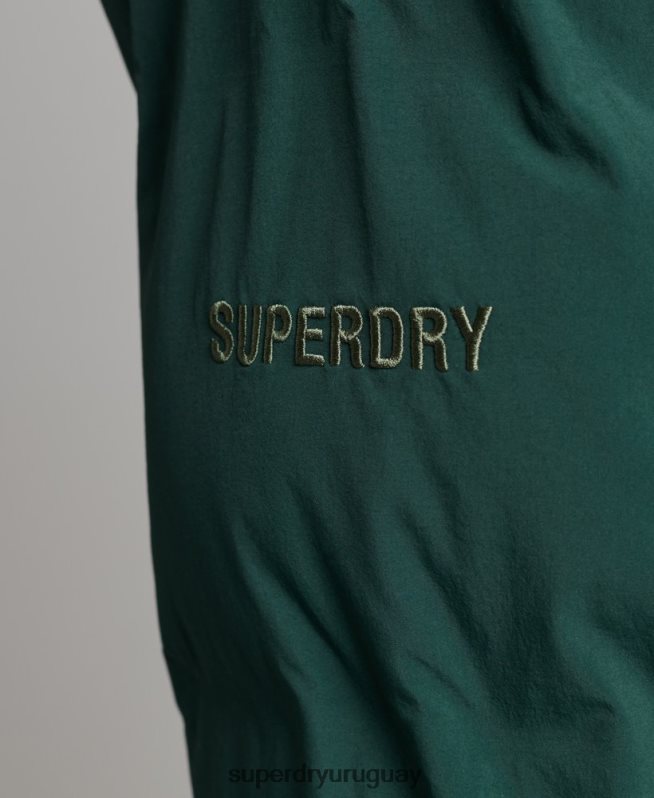 uy Superdry hombres abrigo acolchado boxy verde DT2N8Z4543 ropa