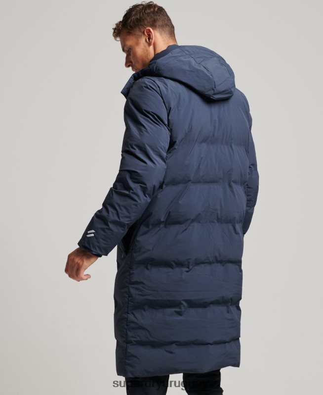 uy Superdry hombres abrigo acolchado con palangre Armada DT2N8Z4583 ropa