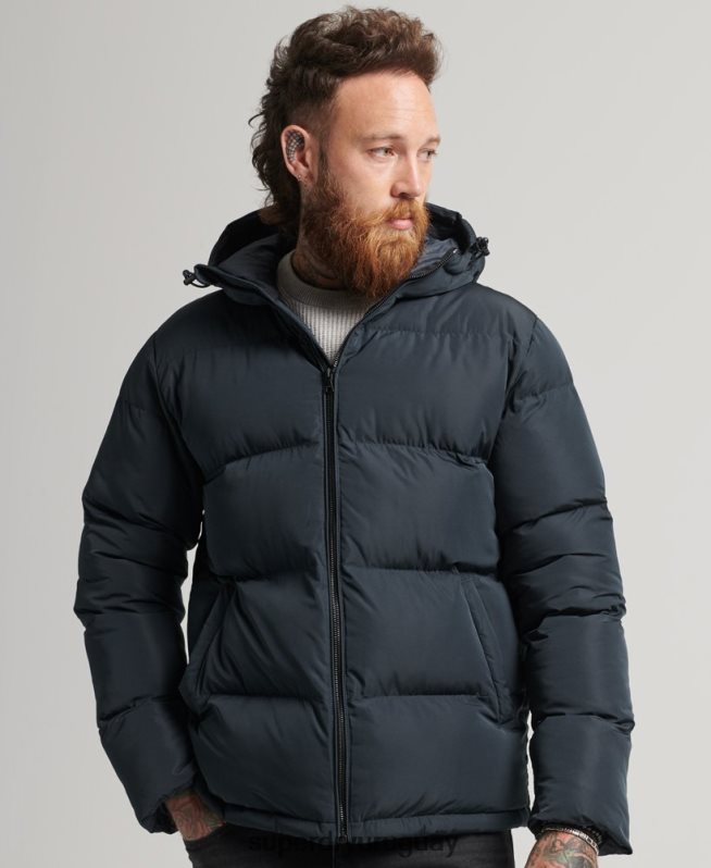 uy Superdry hombres abrigo corto acolchado Armada DT2N8Z988 ropa