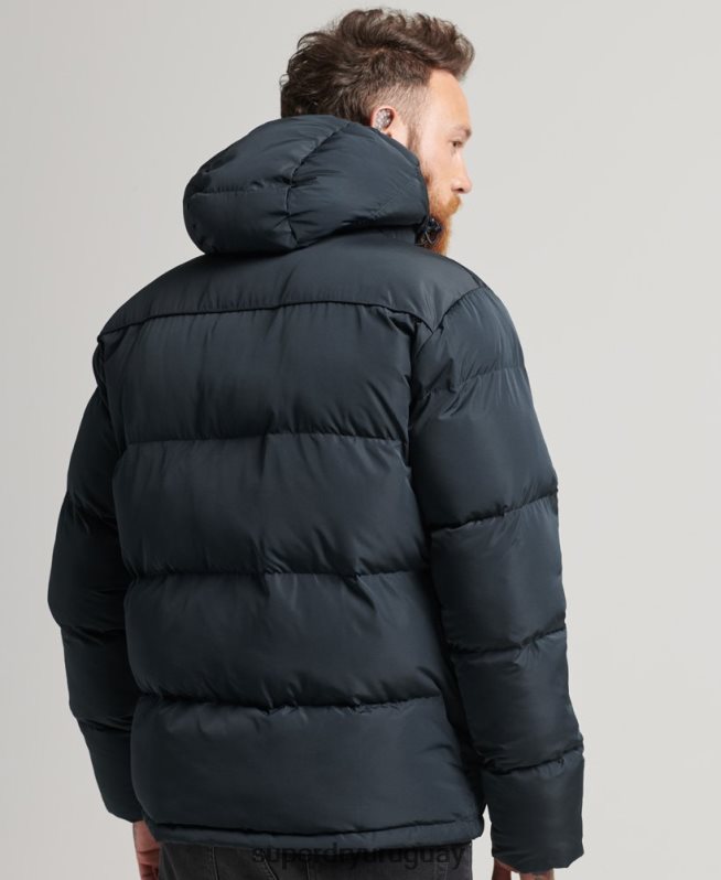uy Superdry hombres abrigo corto acolchado Armada DT2N8Z988 ropa