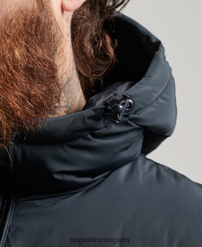 uy Superdry hombres abrigo corto acolchado Armada DT2N8Z988 ropa