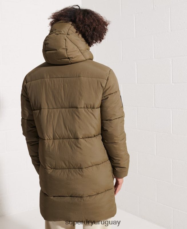 uy Superdry hombres parka capitonada expedición caqui DT2N8Z4502 ropa