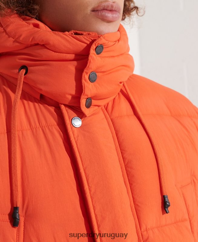 uy Superdry hombres parka capitonada expedición naranja DT2N8Z4511 ropa