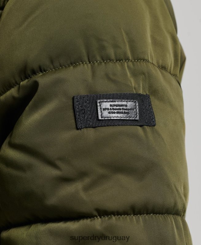 uy Superdry hombres parka chinook verde DT2N8Z4513 ropa