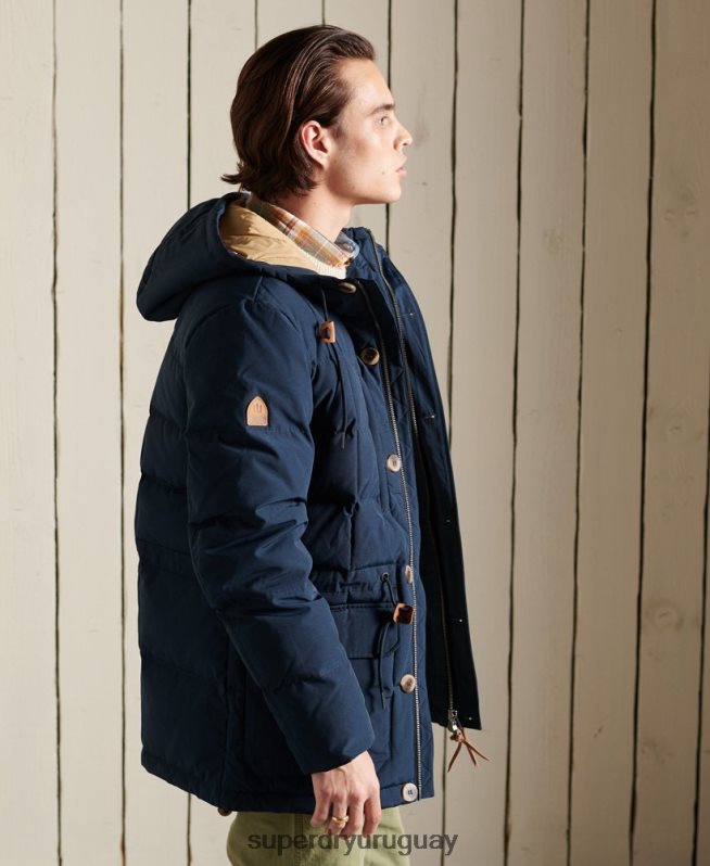 uy Superdry hombres parka de expedición de montaña Armada DT2N8Z4644 ropa