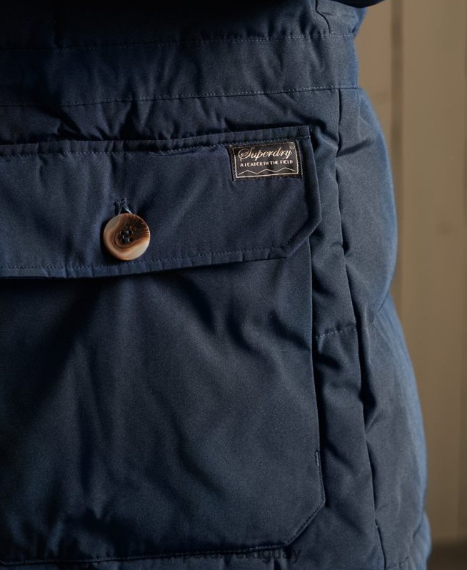 uy Superdry hombres parka de expedición de montaña Armada DT2N8Z4644 ropa