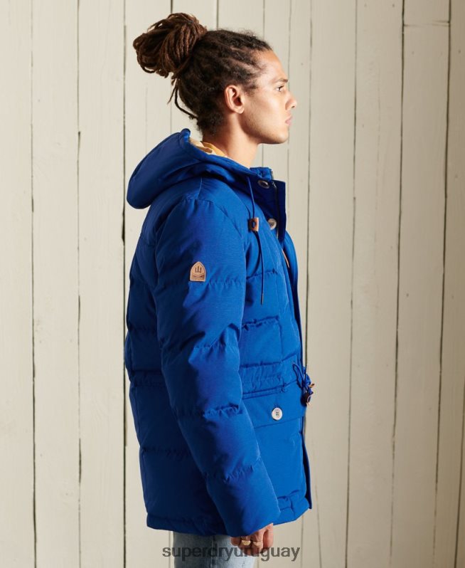 uy Superdry hombres parka de expedición de montaña azul DT2N8Z4537 ropa
