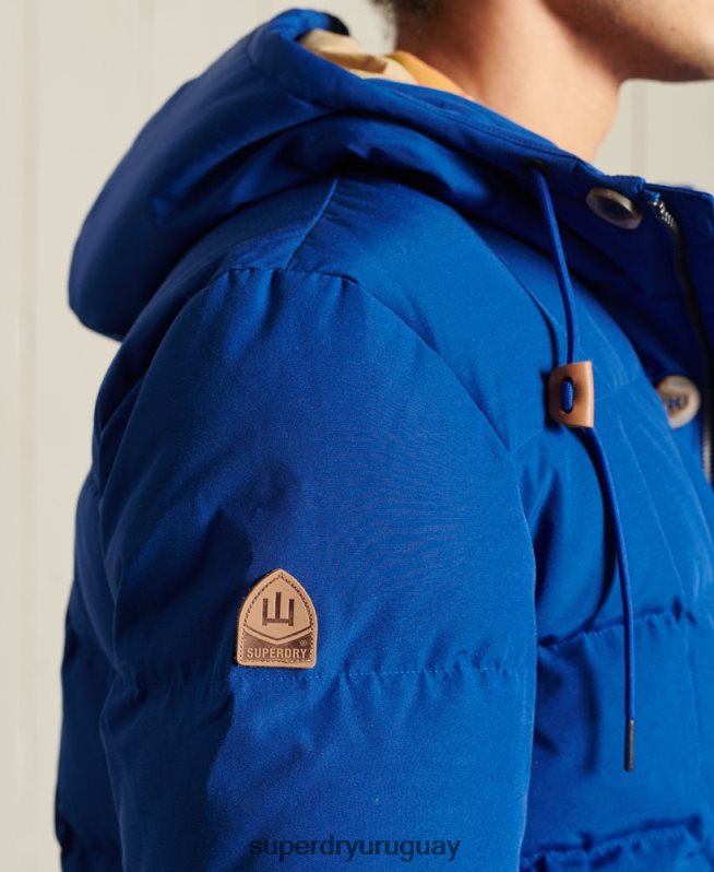 uy Superdry hombres parka de expedición de montaña azul DT2N8Z4537 ropa