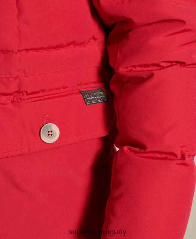 uy Superdry hombres parka de expedición de montaña rojo DT2N8Z4486 ropa