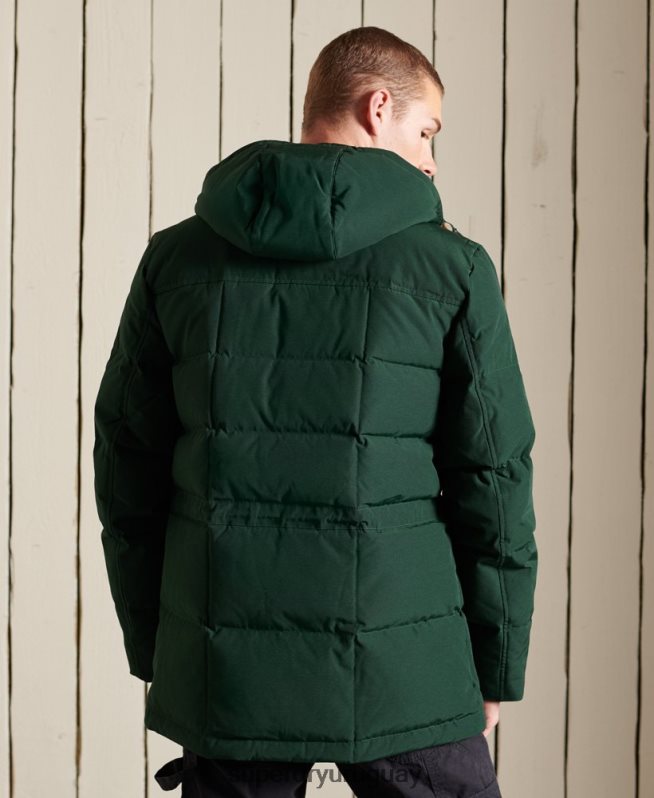 uy Superdry hombres parka de expedición de montaña verde DT2N8Z4485 ropa