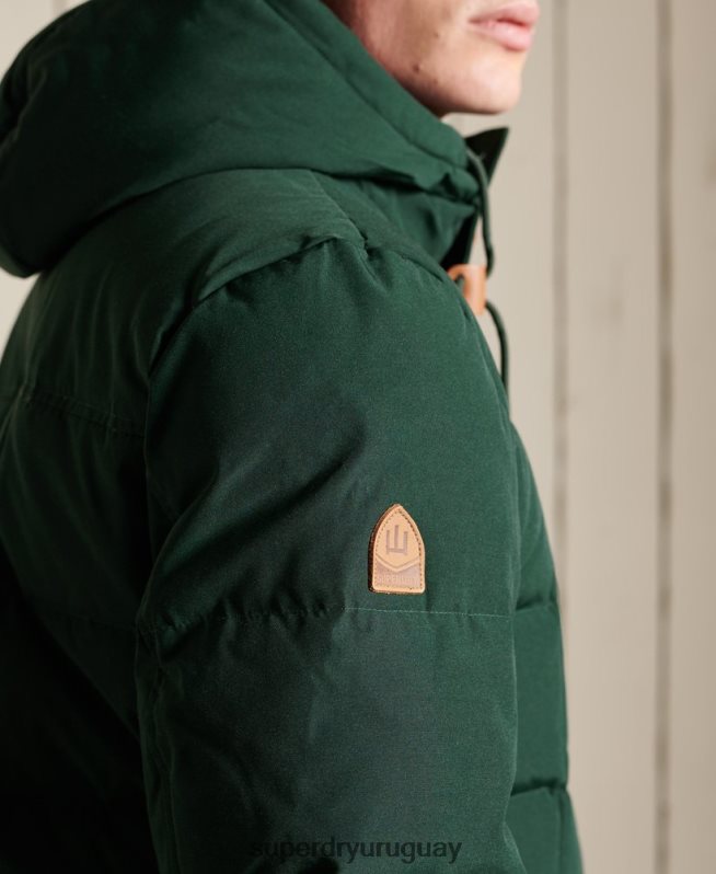 uy Superdry hombres parka de expedición de montaña verde DT2N8Z4485 ropa