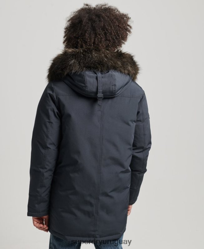 uy Superdry hombres parka de plumón de rookie Armada DT2N8Z4549 ropa
