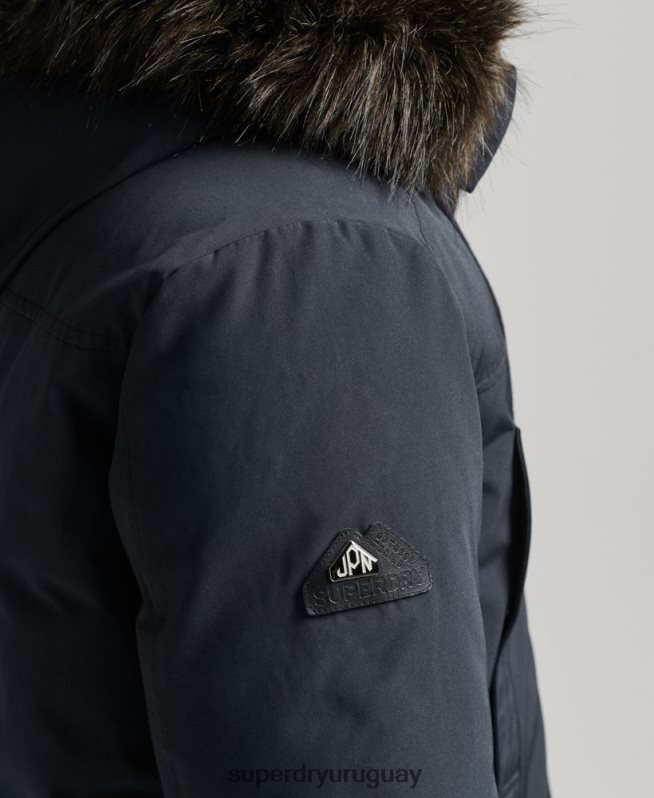 uy Superdry hombres parka de plumón de rookie Armada DT2N8Z4549 ropa