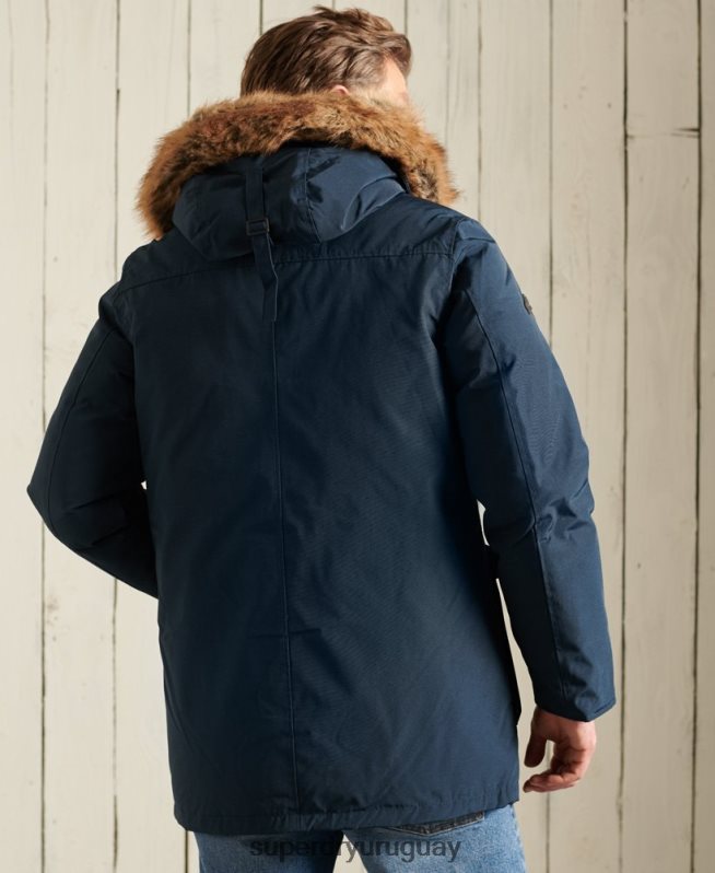 uy Superdry hombres parka de plumón de rookie Armada DT2N8Z4727 ropa