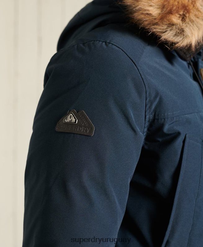 uy Superdry hombres parka de plumón de rookie Armada DT2N8Z4727 ropa