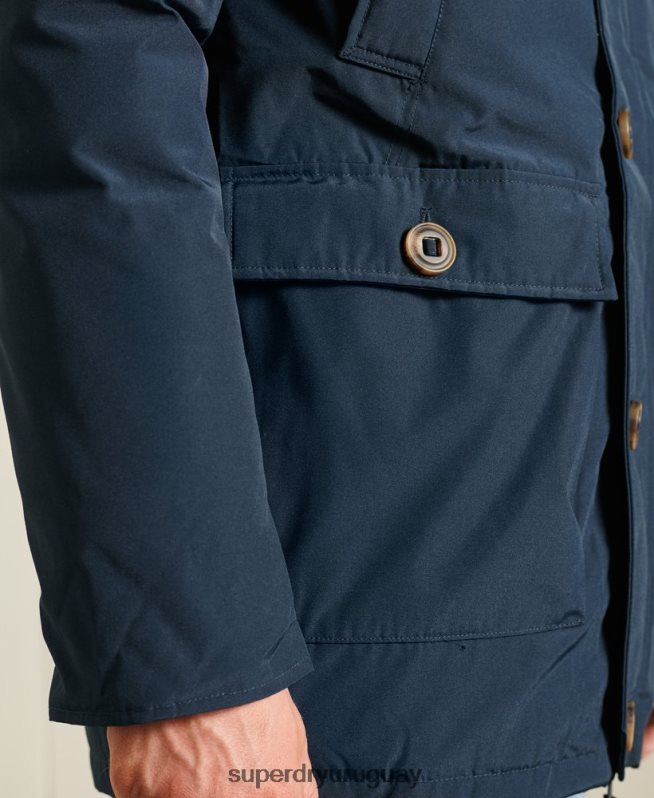 uy Superdry hombres parka de plumón de rookie Armada DT2N8Z4727 ropa