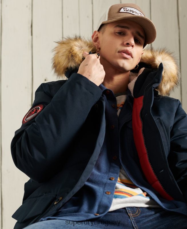 uy Superdry hombres parka everest Armada DT2N8Z1027 ropa