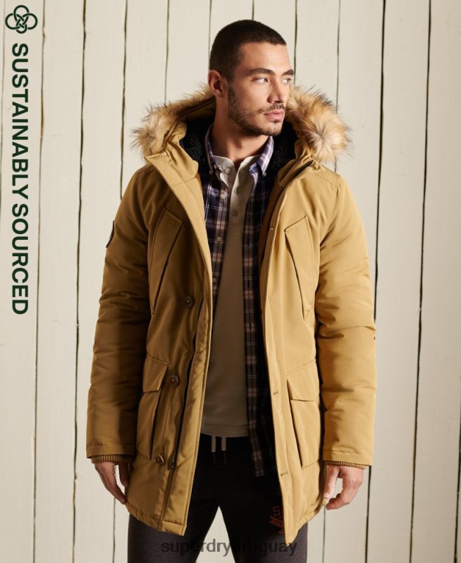 uy Superdry hombres parka everest broncearse DT2N8Z4738 ropa
